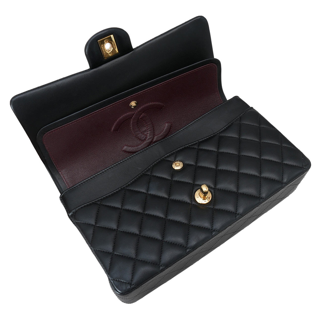CHANEL(USED)샤넬 램스킨 클래식 미듐 플랩백