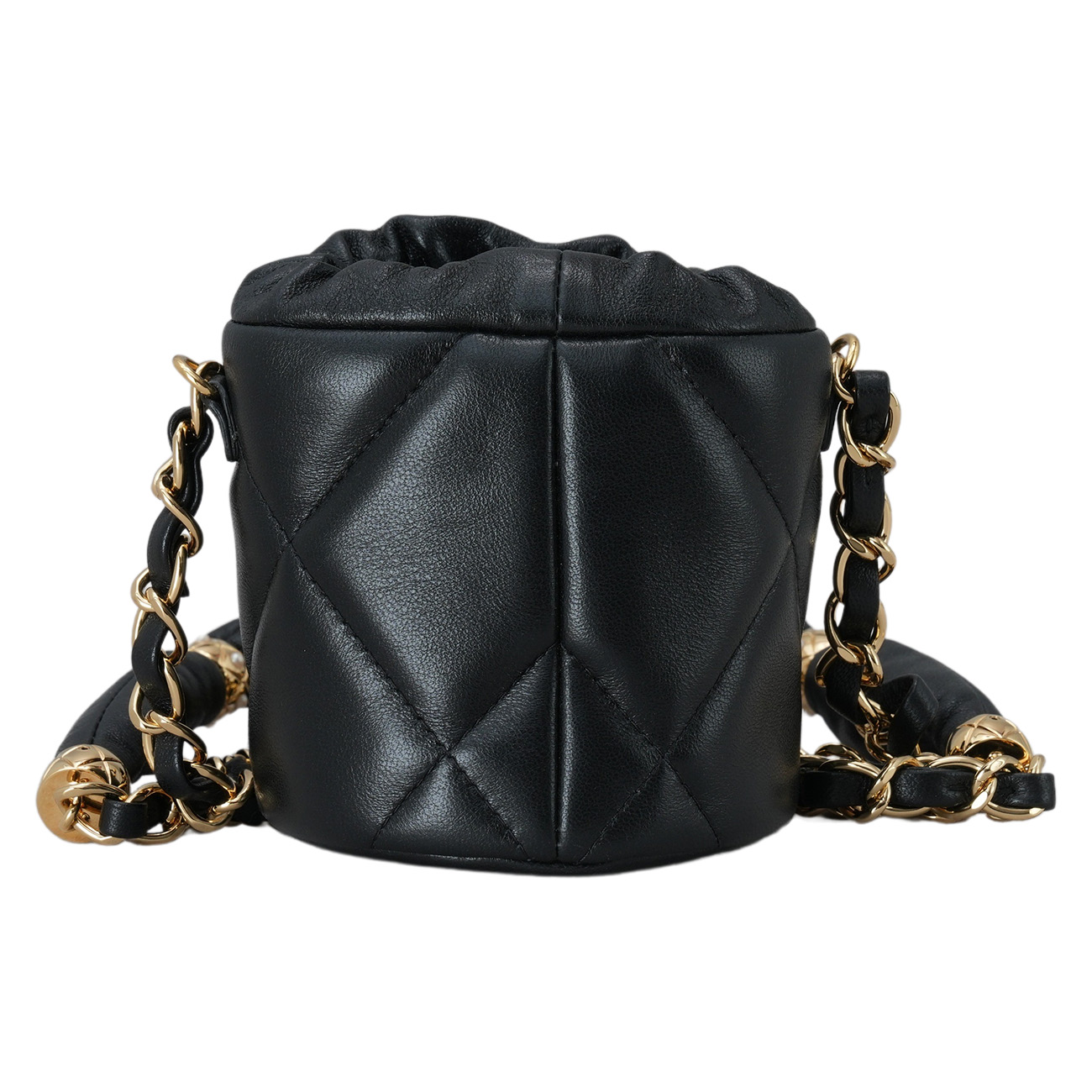 CHANEL(USED)샤넬 필로우 크러쉬 드로스트링 미니 버킷백