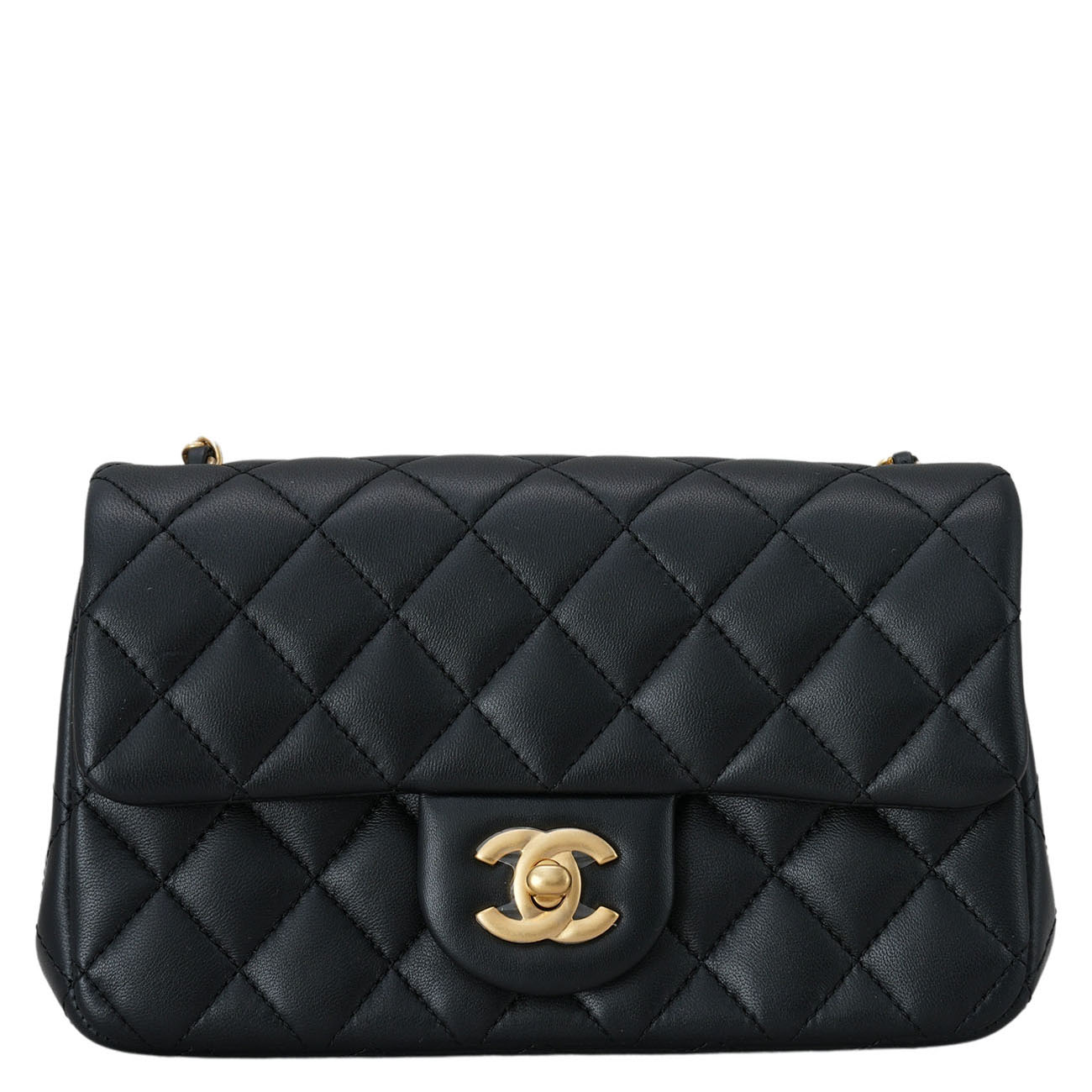 CHANEL(USED)샤넬 램스킨 골든볼 뉴미니