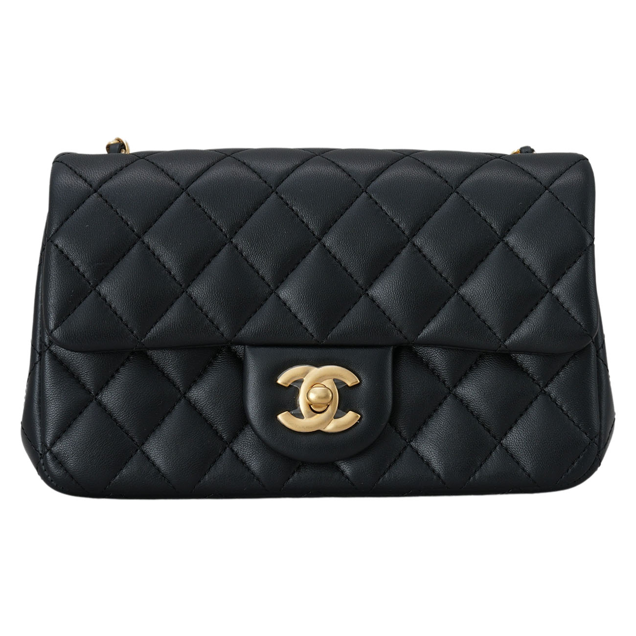 CHANEL(USED)샤넬 램스킨 골든볼 뉴미니