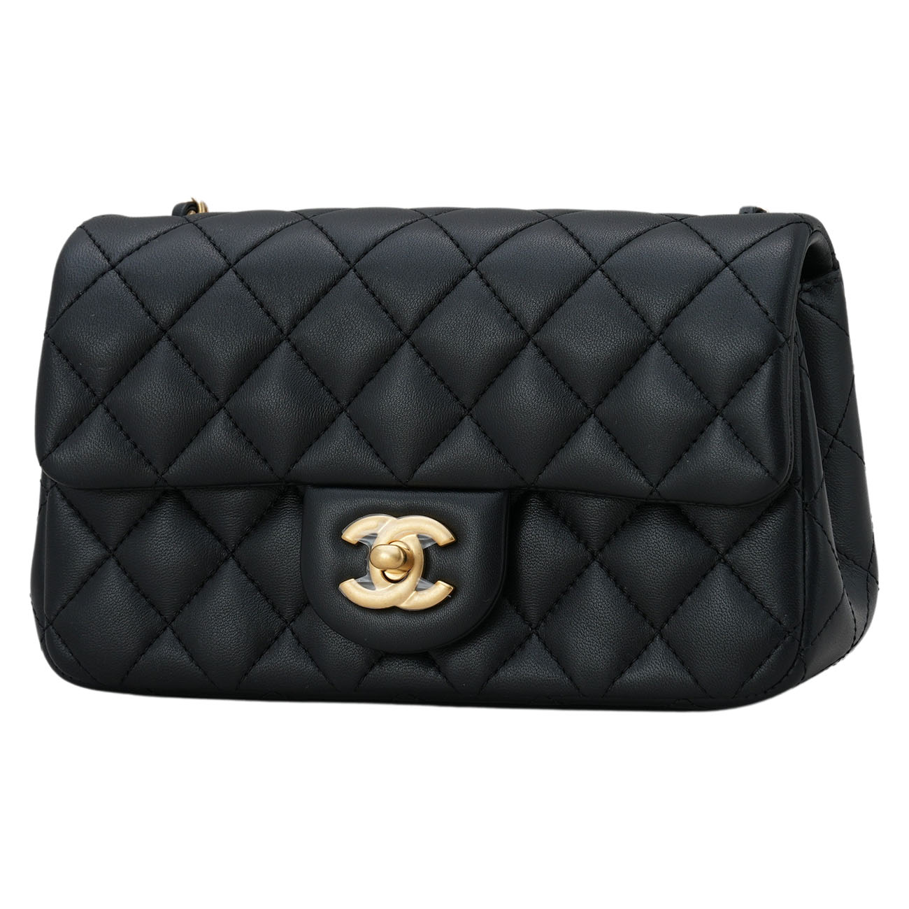 CHANEL(USED)샤넬 램스킨 골든볼 뉴미니