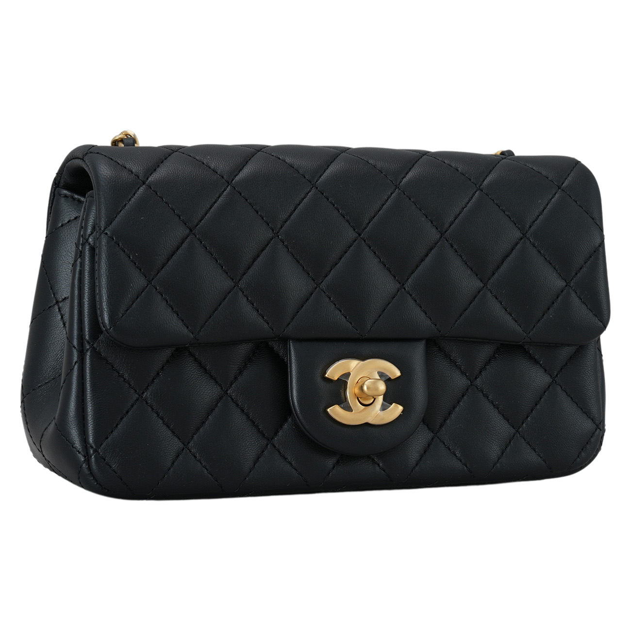 CHANEL(USED)샤넬 램스킨 골든볼 뉴미니