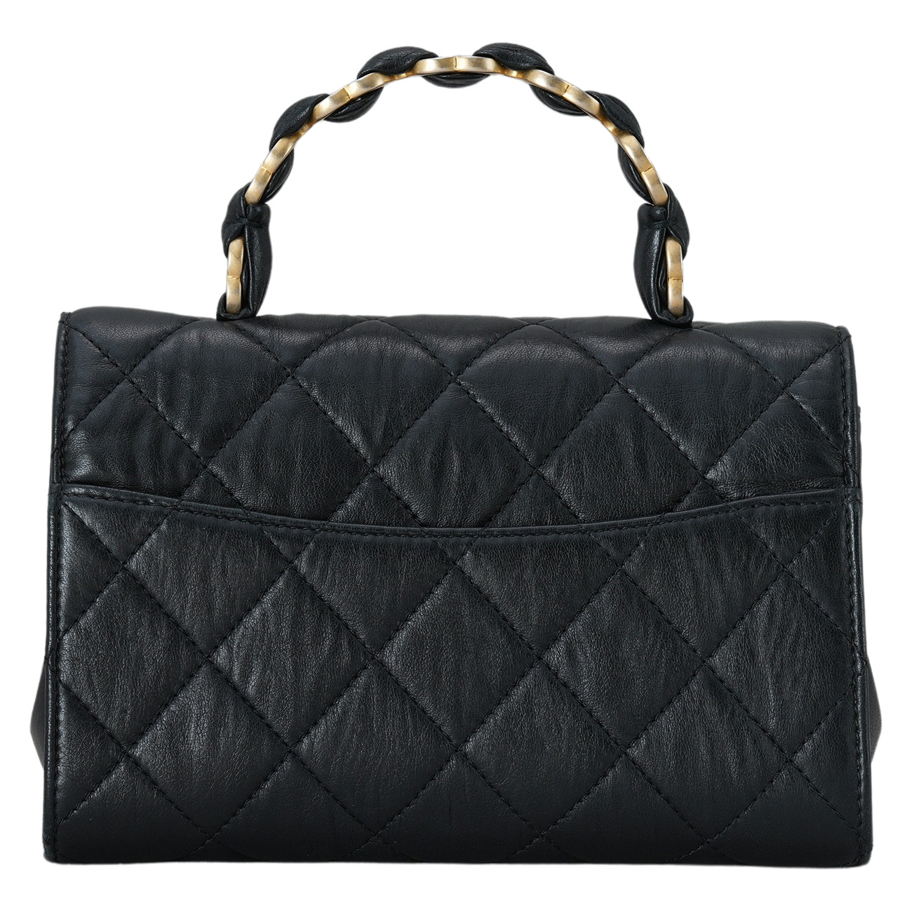 CHANEL(USED)샤넬 AS2477 시즌 CC로고 탑핸들 미니 플랩 체인백