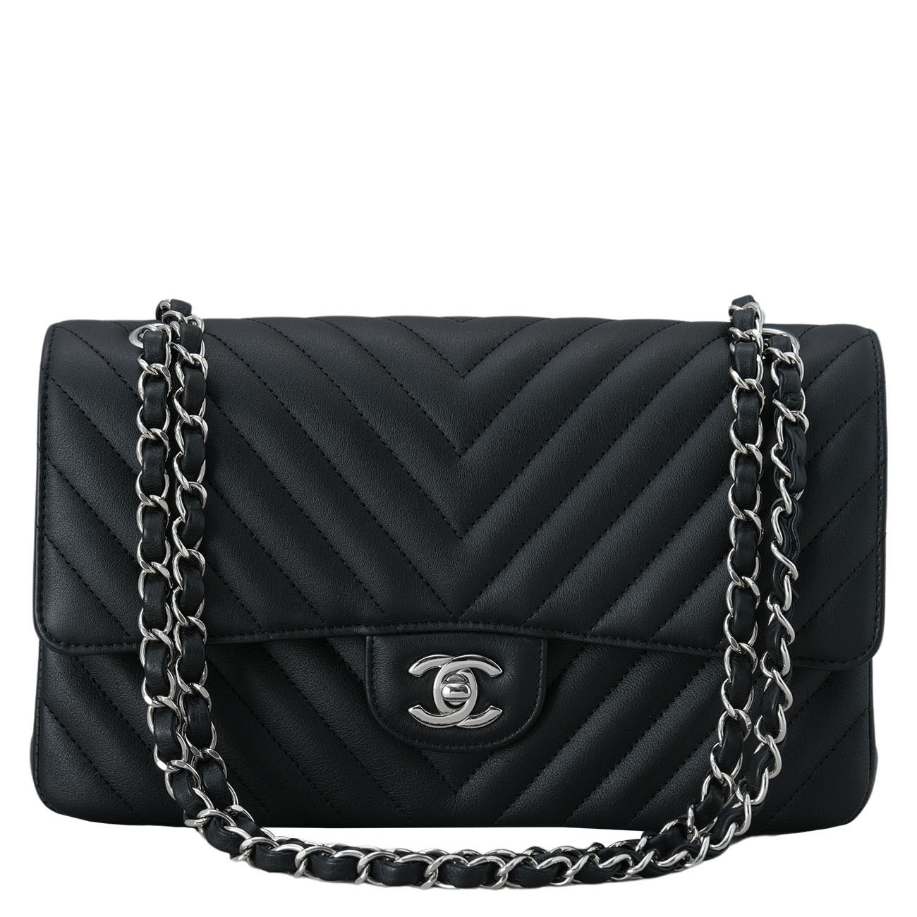 CHANEL(USED)샤넬 클래식 미듐 쉐브론 플랩백