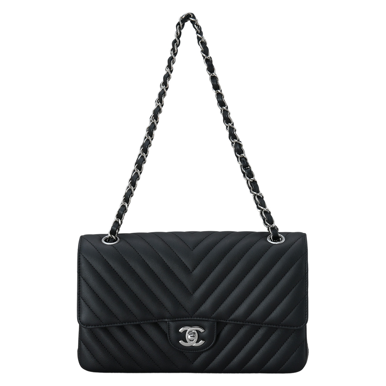 CHANEL(USED)샤넬 클래식 미듐 쉐브론 플랩백