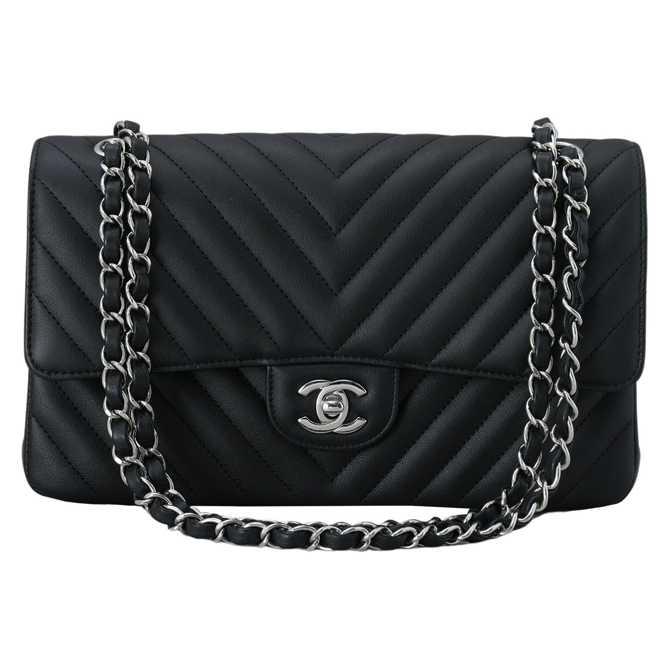 CHANEL(USED)샤넬 클래식 미듐 쉐브론 플랩백