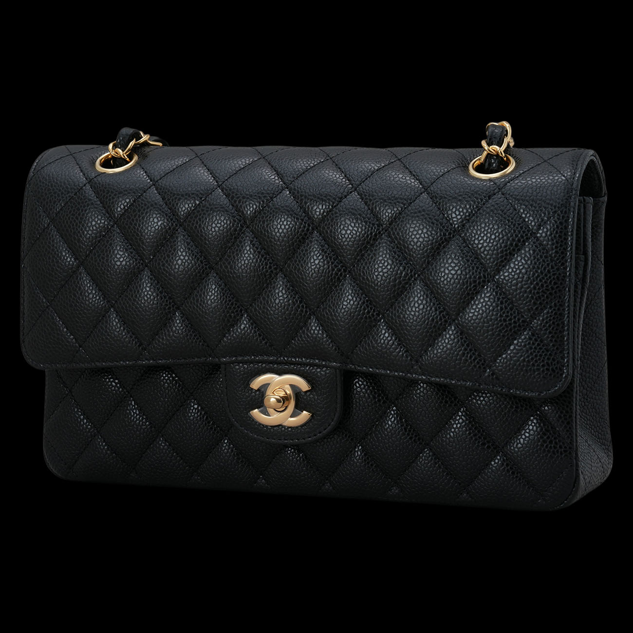 CHANEL(USED)샤넬 클래식 캐비어 미듐 플랩백