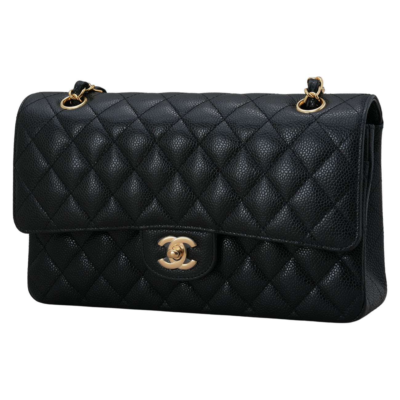 CHANEL(USED)샤넬 클래식 캐비어 미듐 플랩백