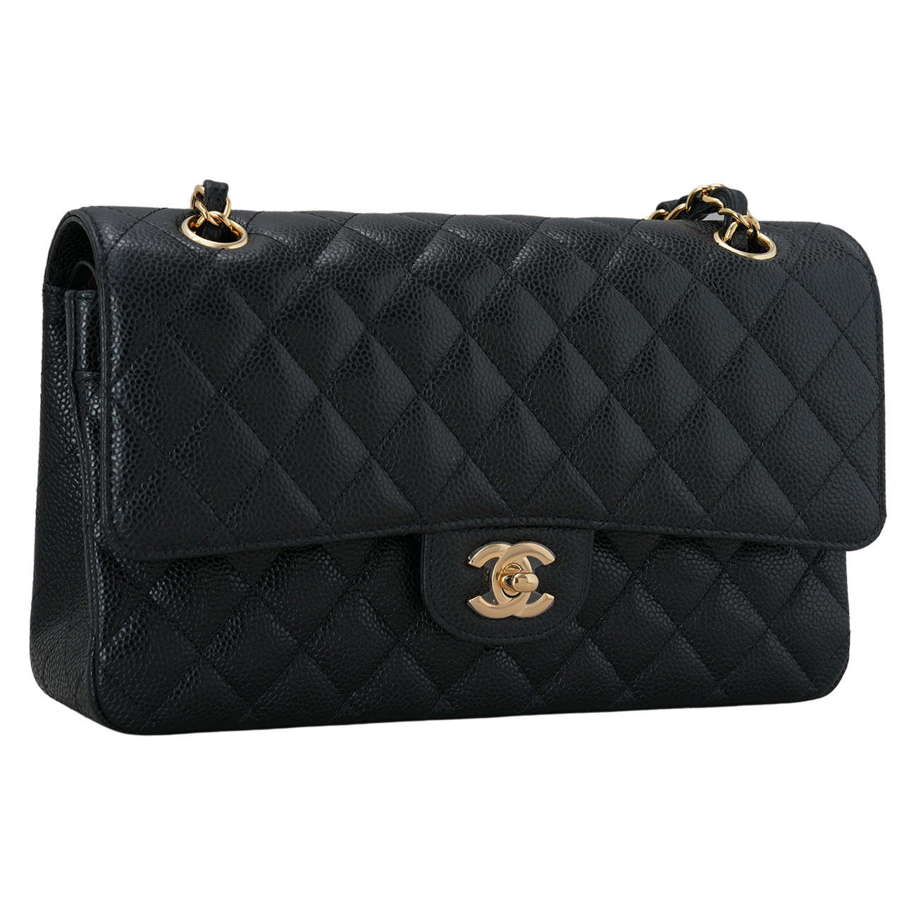 CHANEL(USED)샤넬 클래식 캐비어 미듐 플랩백