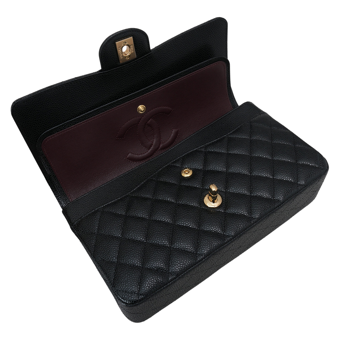 CHANEL(USED)샤넬 클래식 캐비어 미듐 플랩백