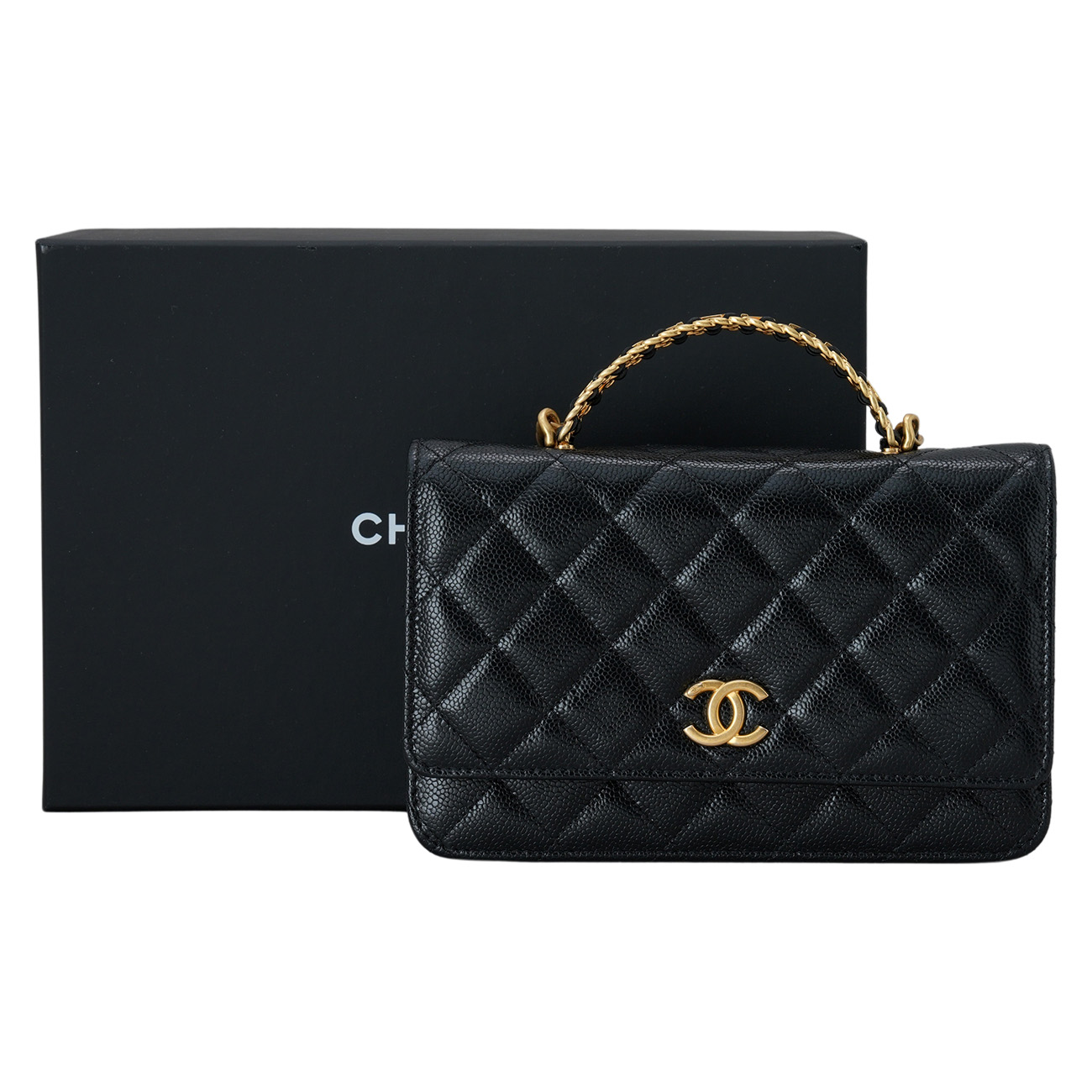 CHANEL(USED)샤넬 AP2804 시즌 캐비어 핸들 WOC