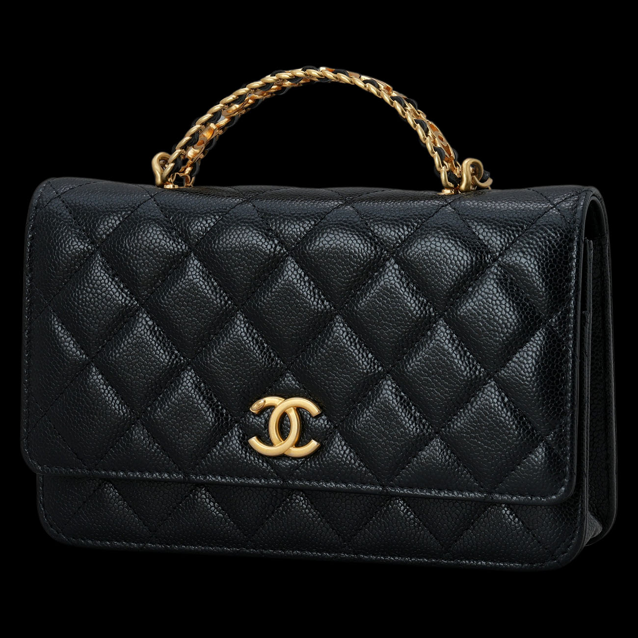 CHANEL(USED)샤넬 AP2804 시즌 캐비어 핸들 WOC
