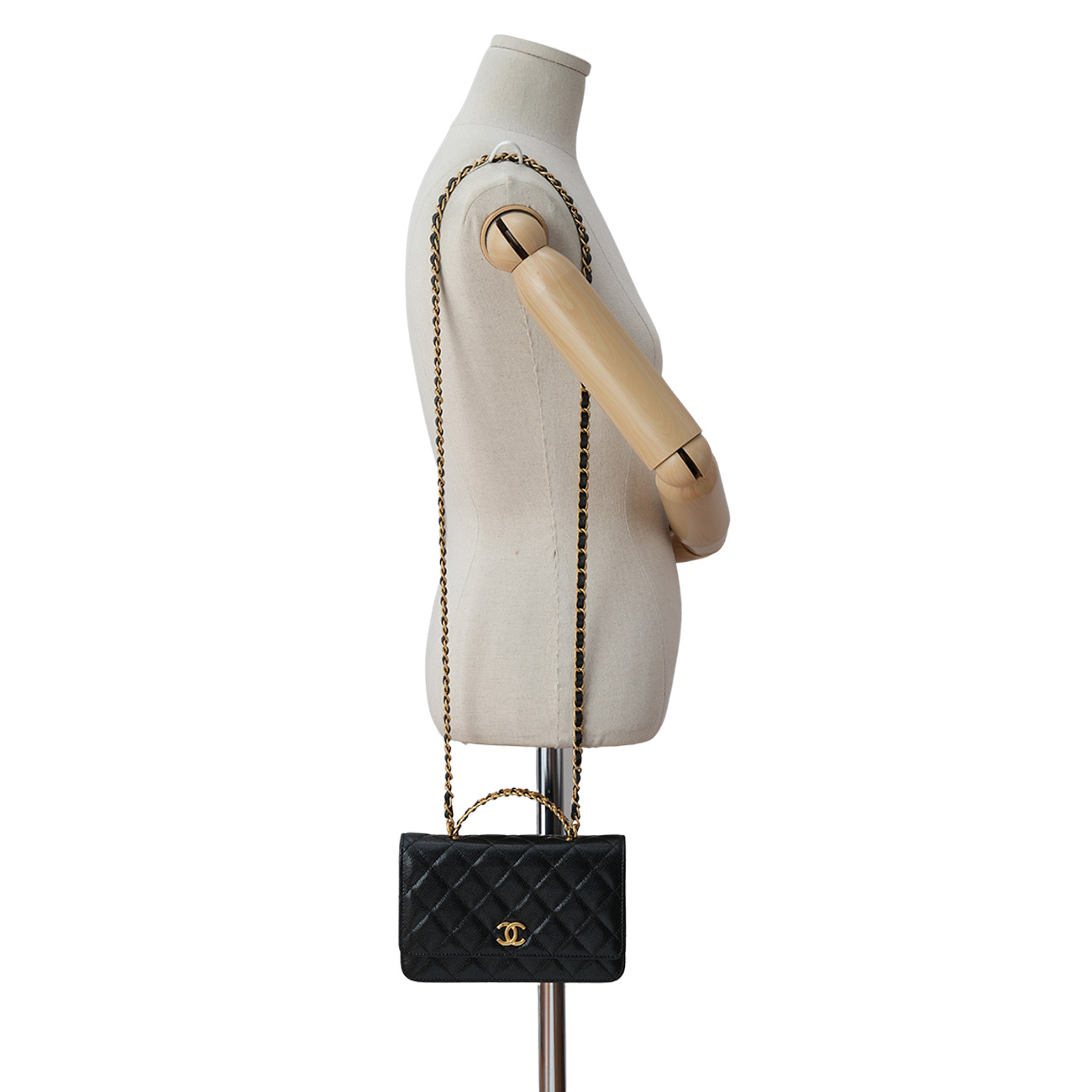 CHANEL(USED)샤넬 AP2804 시즌 캐비어 핸들 WOC