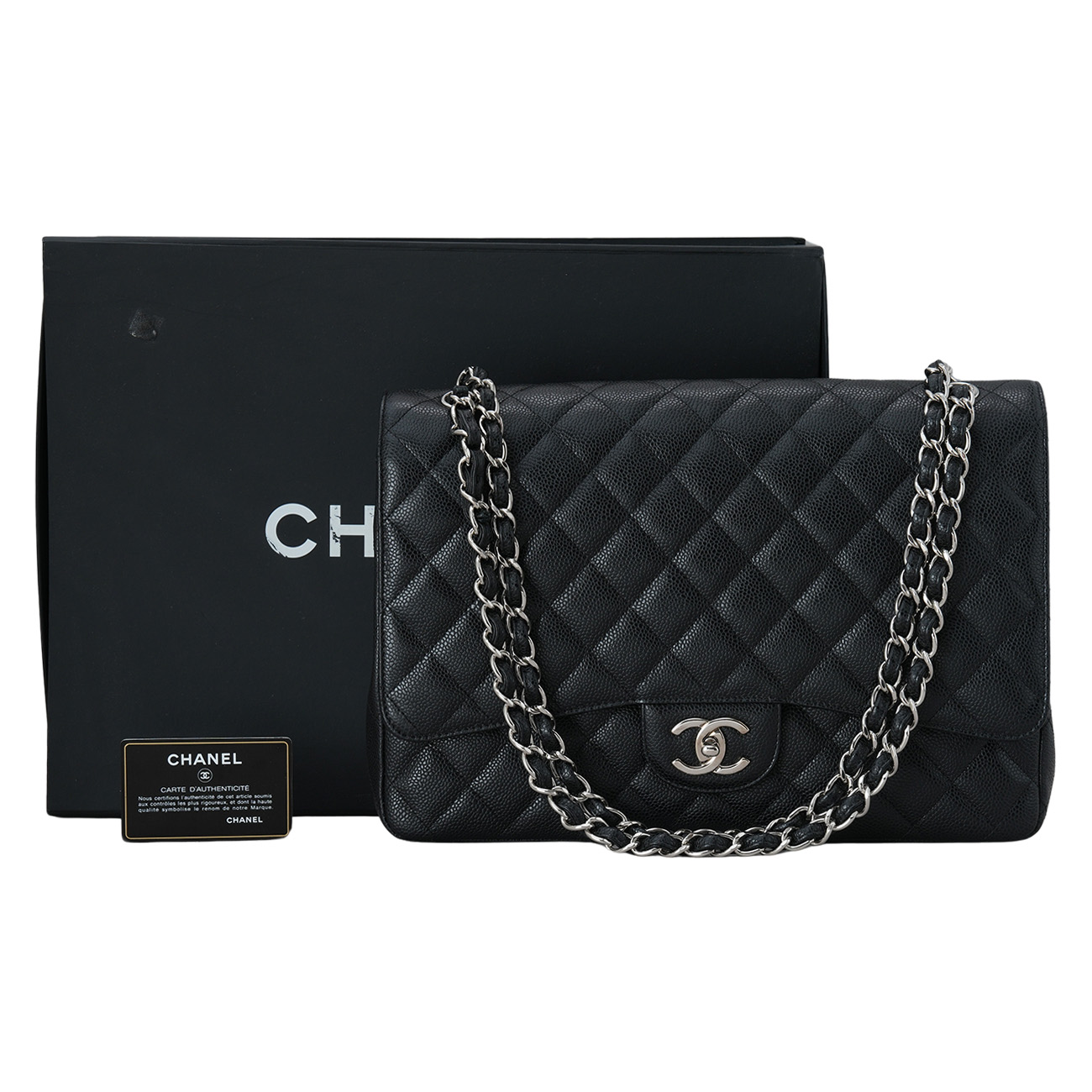 CHANEL(USED)샤넬 캐비어 클래식 맥시 플랩백