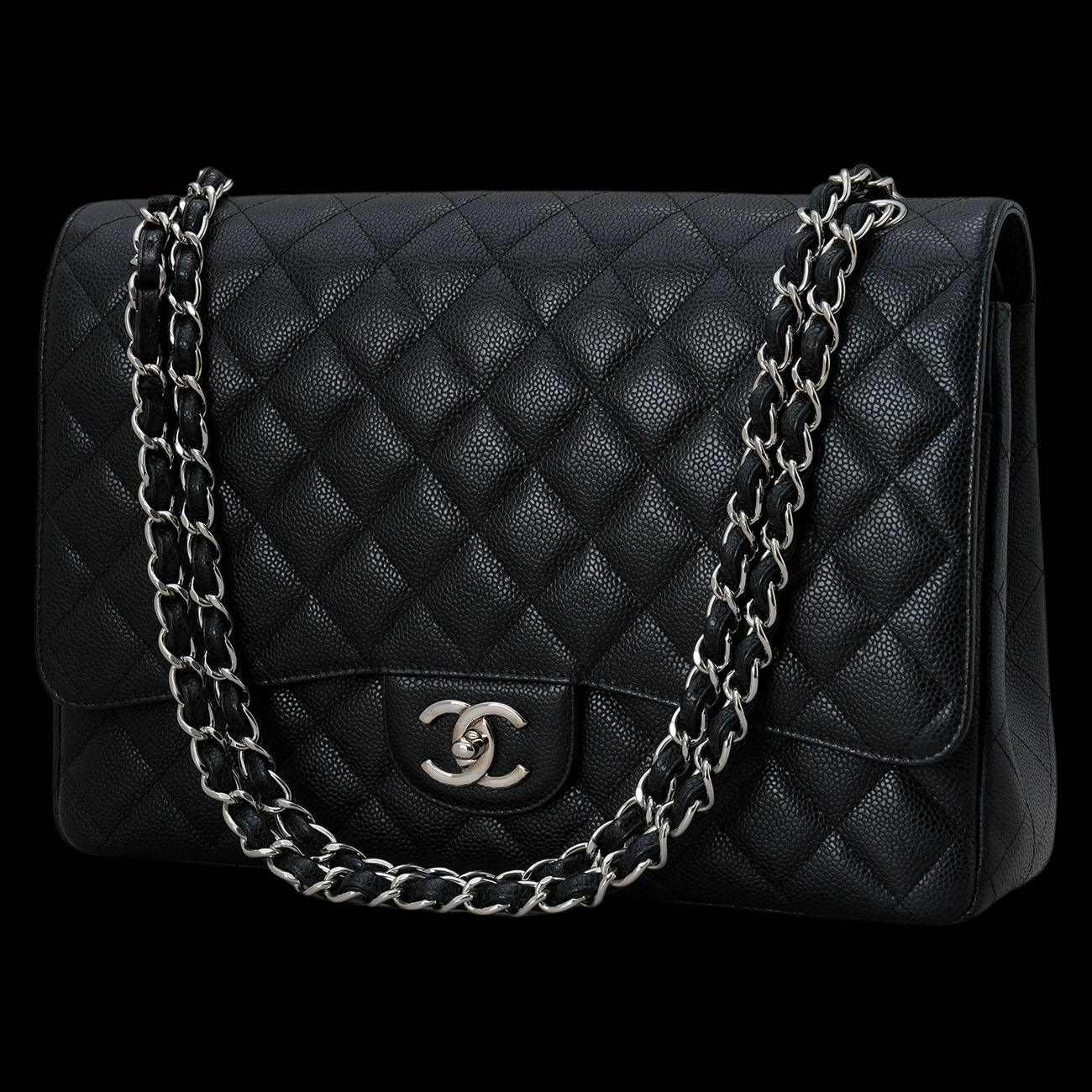 CHANEL(USED)샤넬 캐비어 클래식 맥시 플랩백
