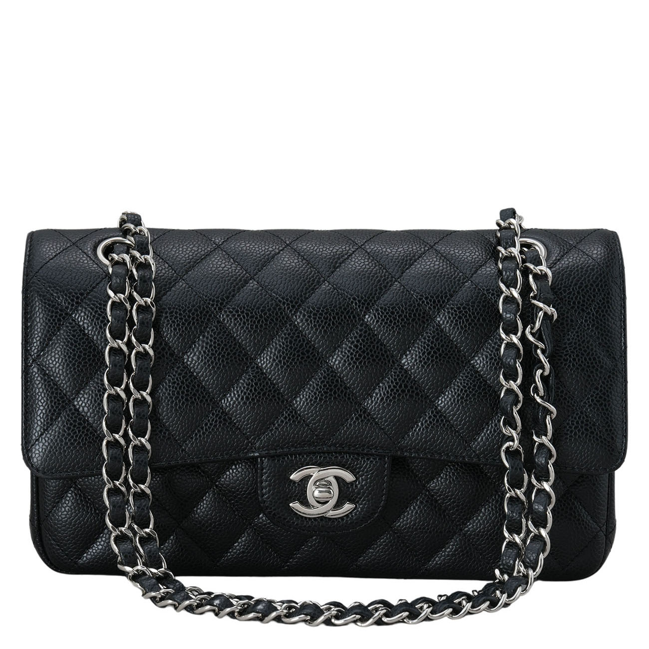 CHANEL(USED)샤넬 캐비어 클래식 미듐 플랩백