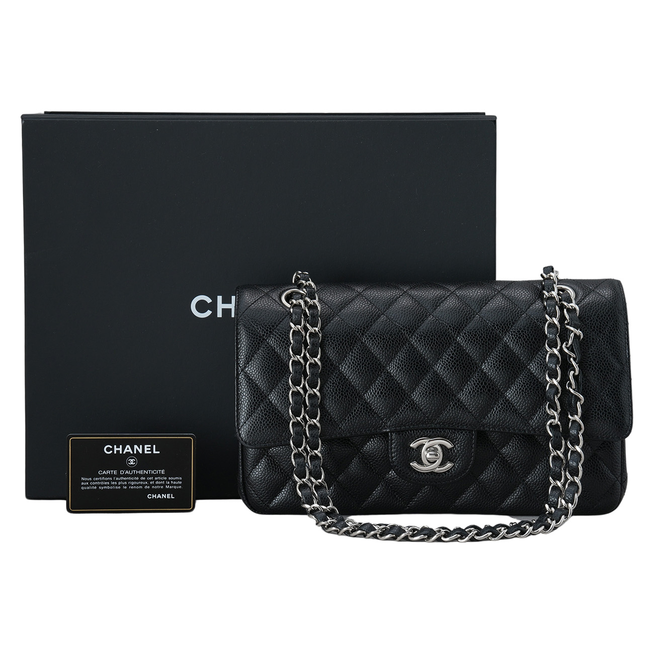 CHANEL(USED)샤넬 캐비어 클래식 미듐 플랩백