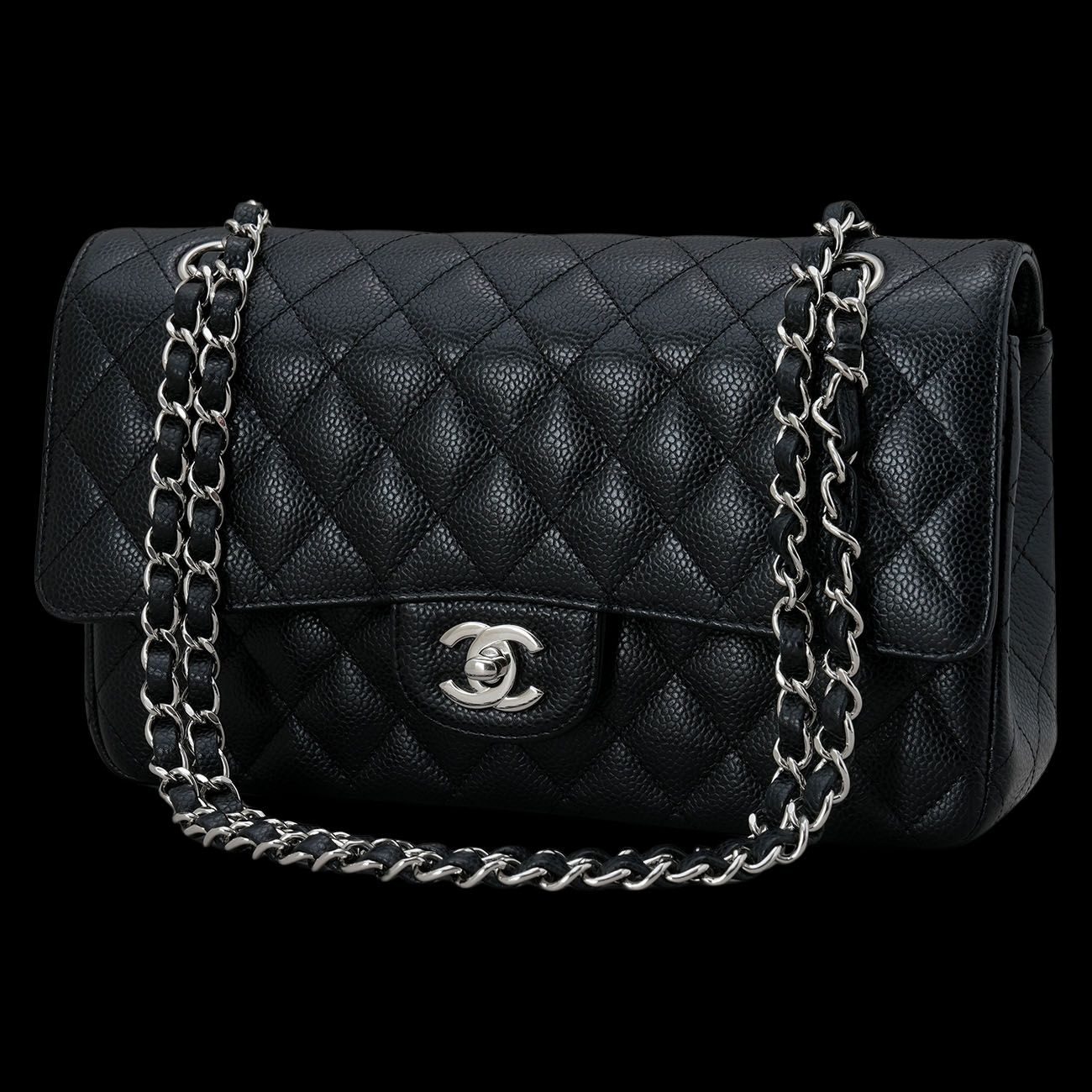 CHANEL(USED)샤넬 캐비어 클래식 미듐 플랩백