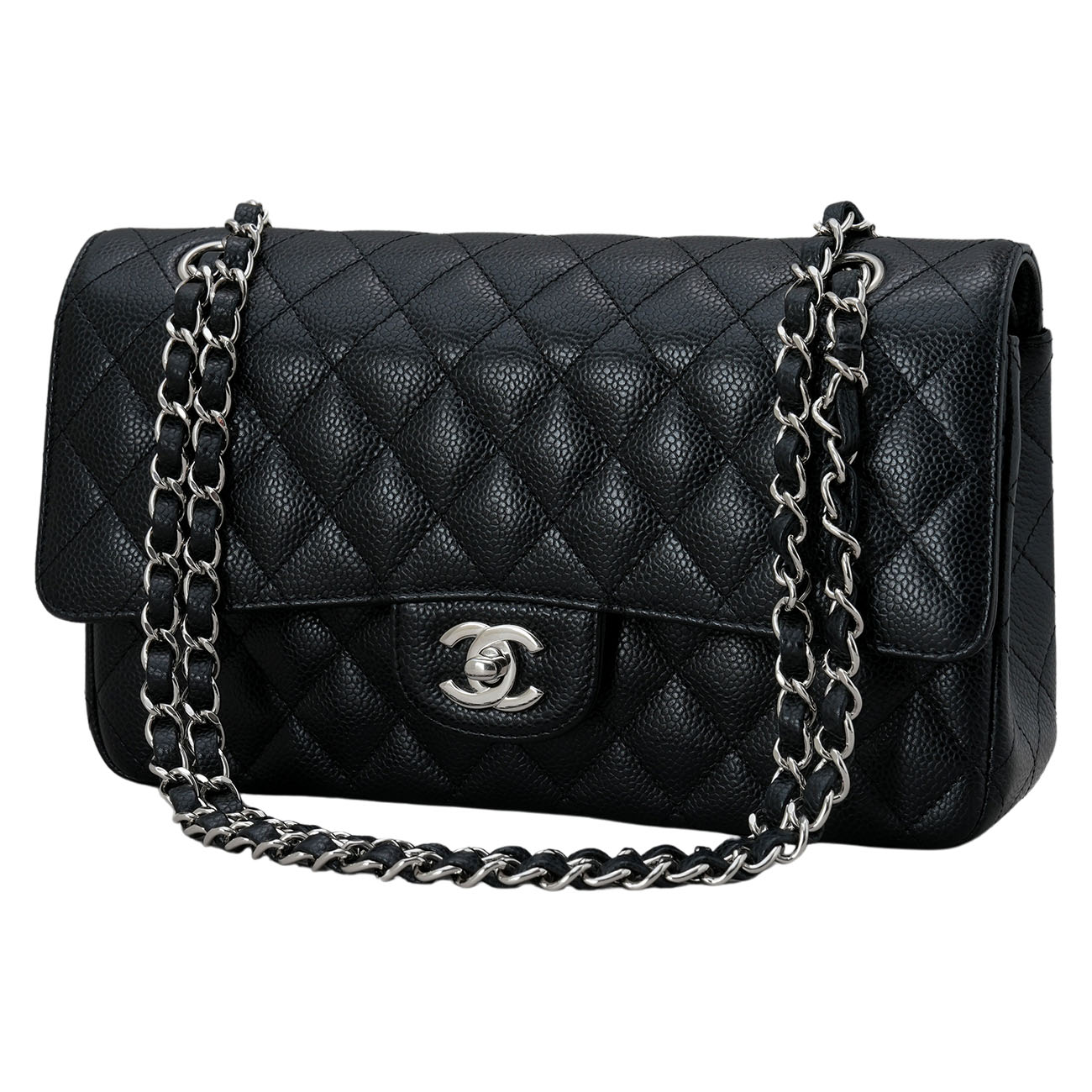 CHANEL(USED)샤넬 캐비어 클래식 미듐 플랩백