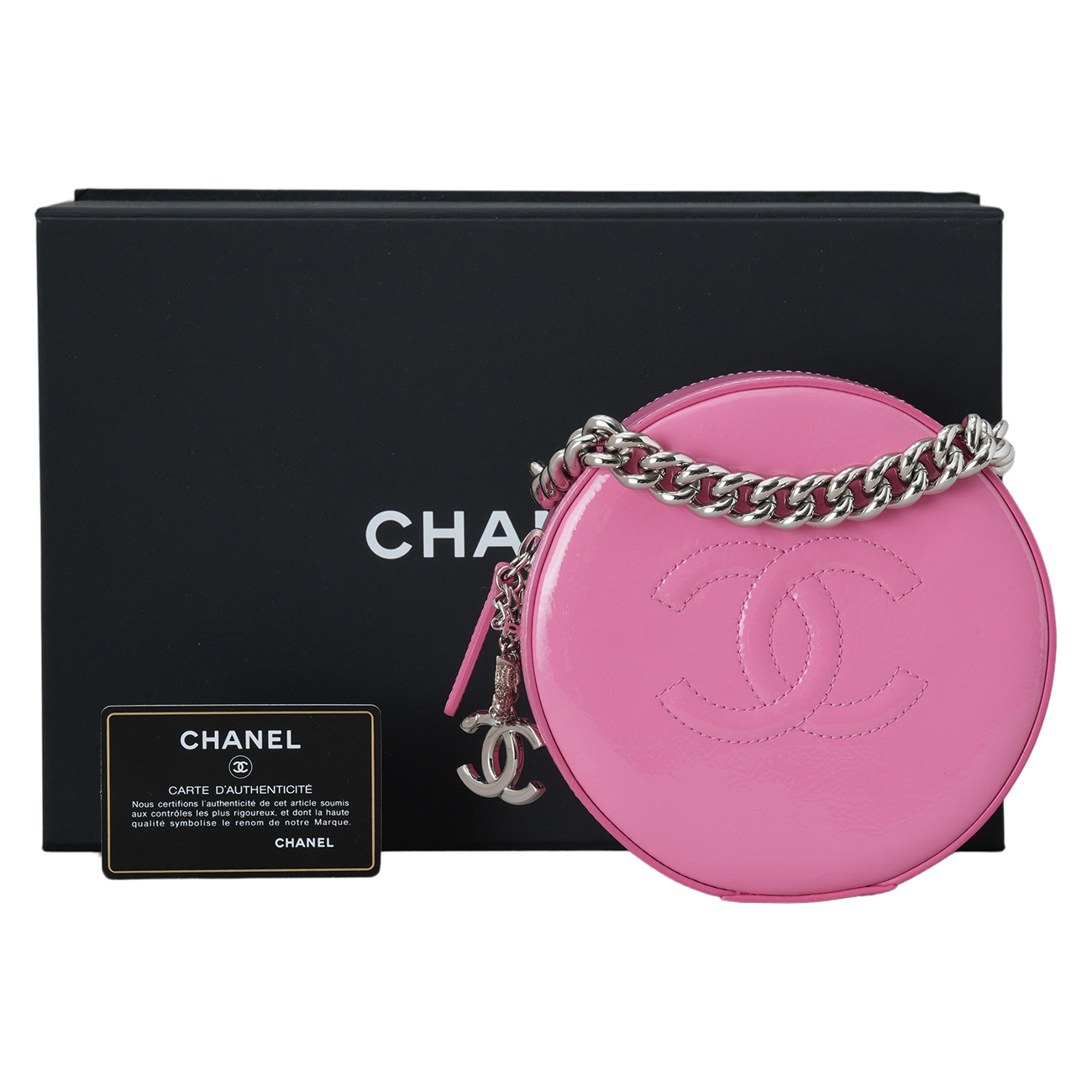 CHANEL(USED)샤넬 페이던트 시즌 라운드 체인 크로스백