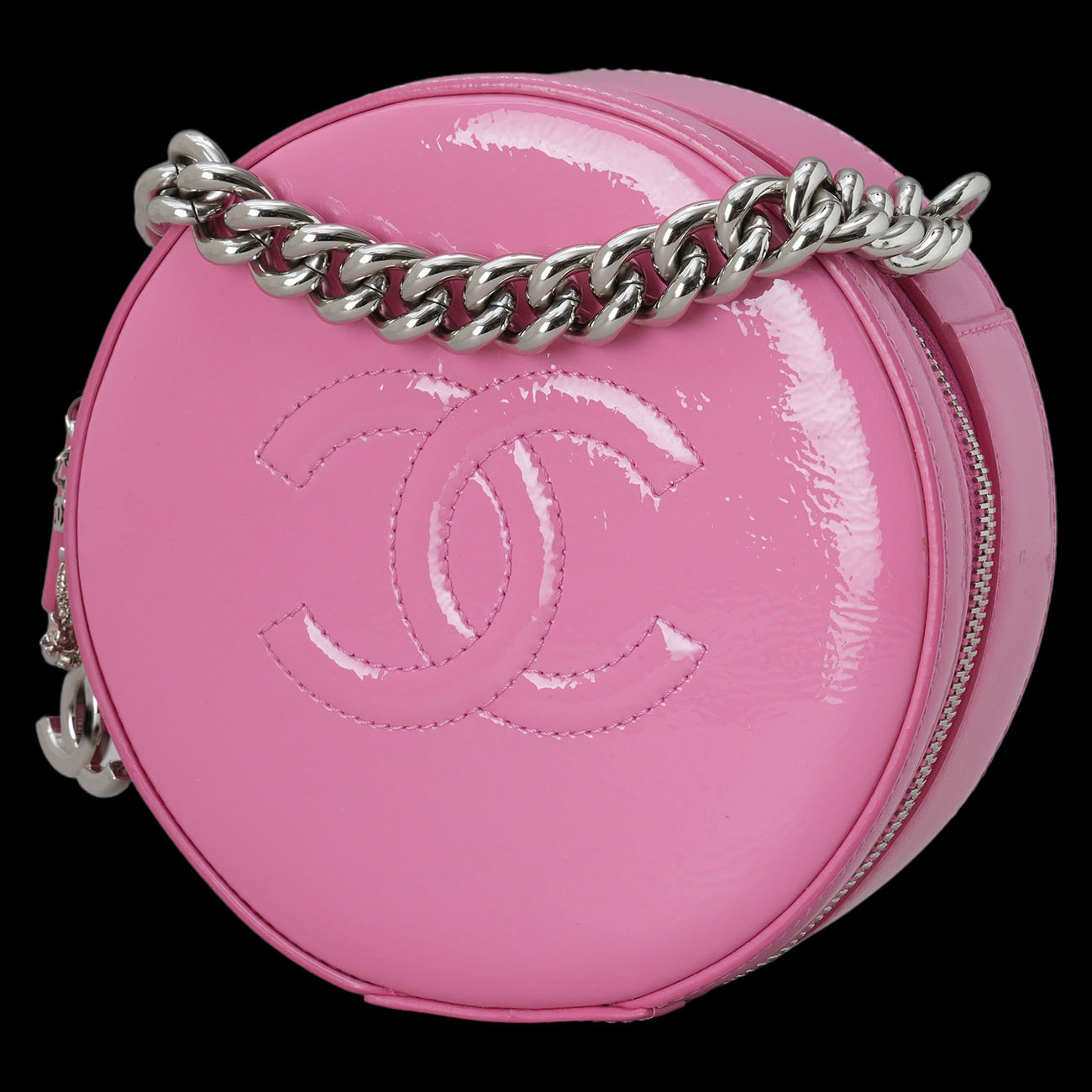 CHANEL(USED)샤넬 페이던트 시즌 라운드 체인 크로스백