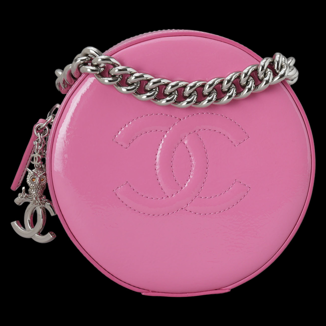 CHANEL(USED)샤넬 페이던트 시즌 라운드 체인 크로스백