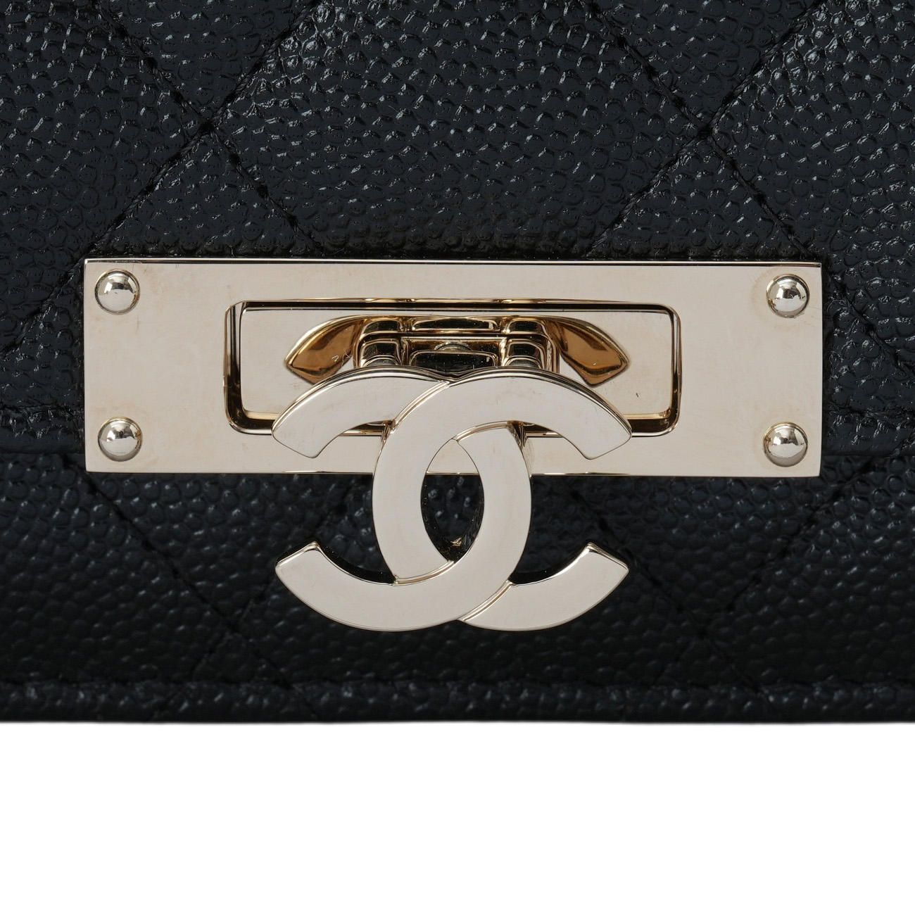 CHANEL(USED)샤넬 A80766 시즌 캐비어 CC로고 WOC