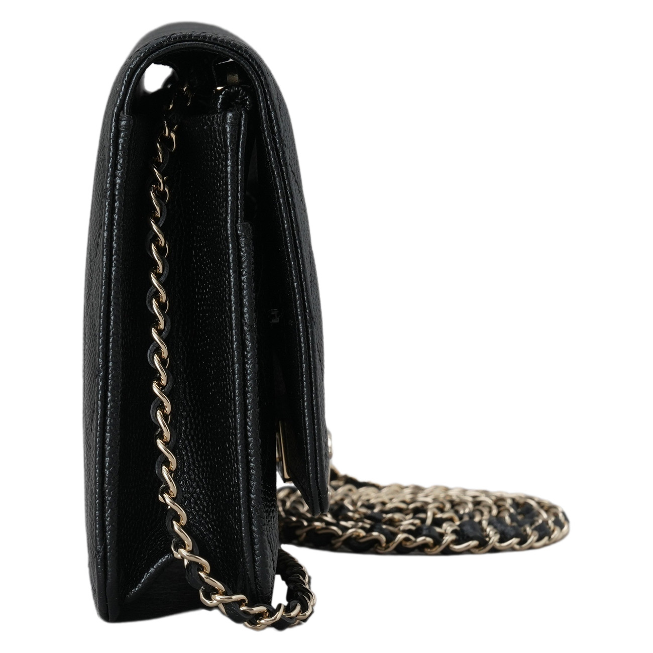 CHANEL(USED)샤넬 A80766 시즌 캐비어 CC로고 WOC