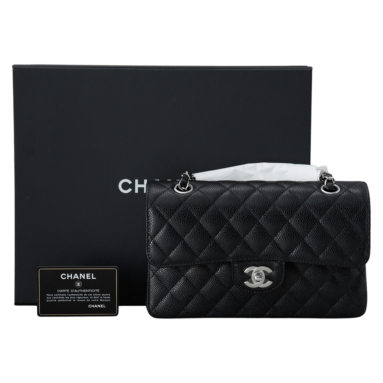 CHANEL(USED)샤넬 캐비어 클래식 스몰 플랩백