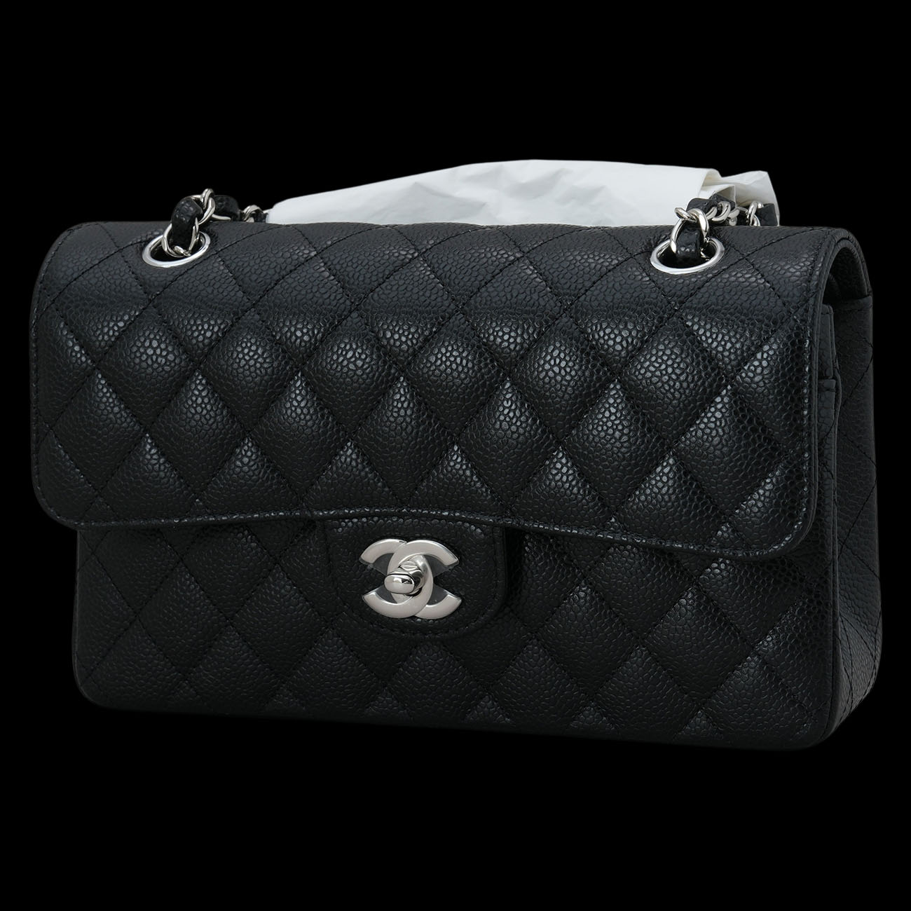 CHANEL(USED)샤넬 캐비어 클래식 스몰 플랩백