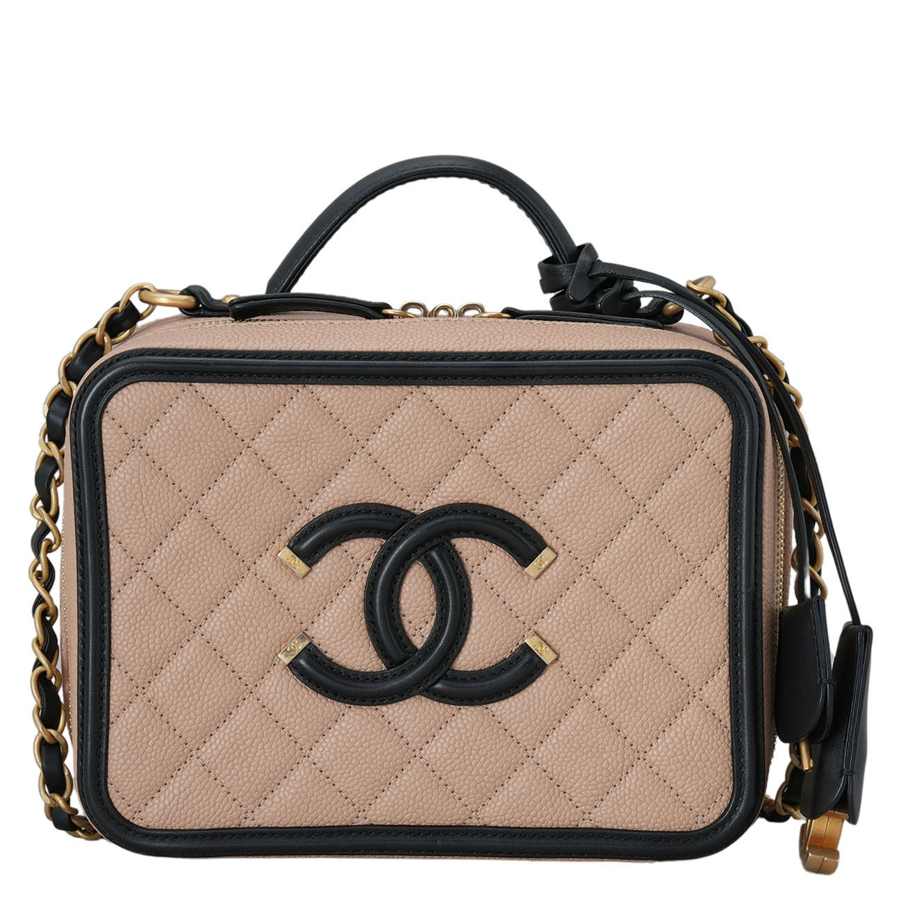 CHANEL(USED)샤넬 코스메틱 탑핸들 체인백