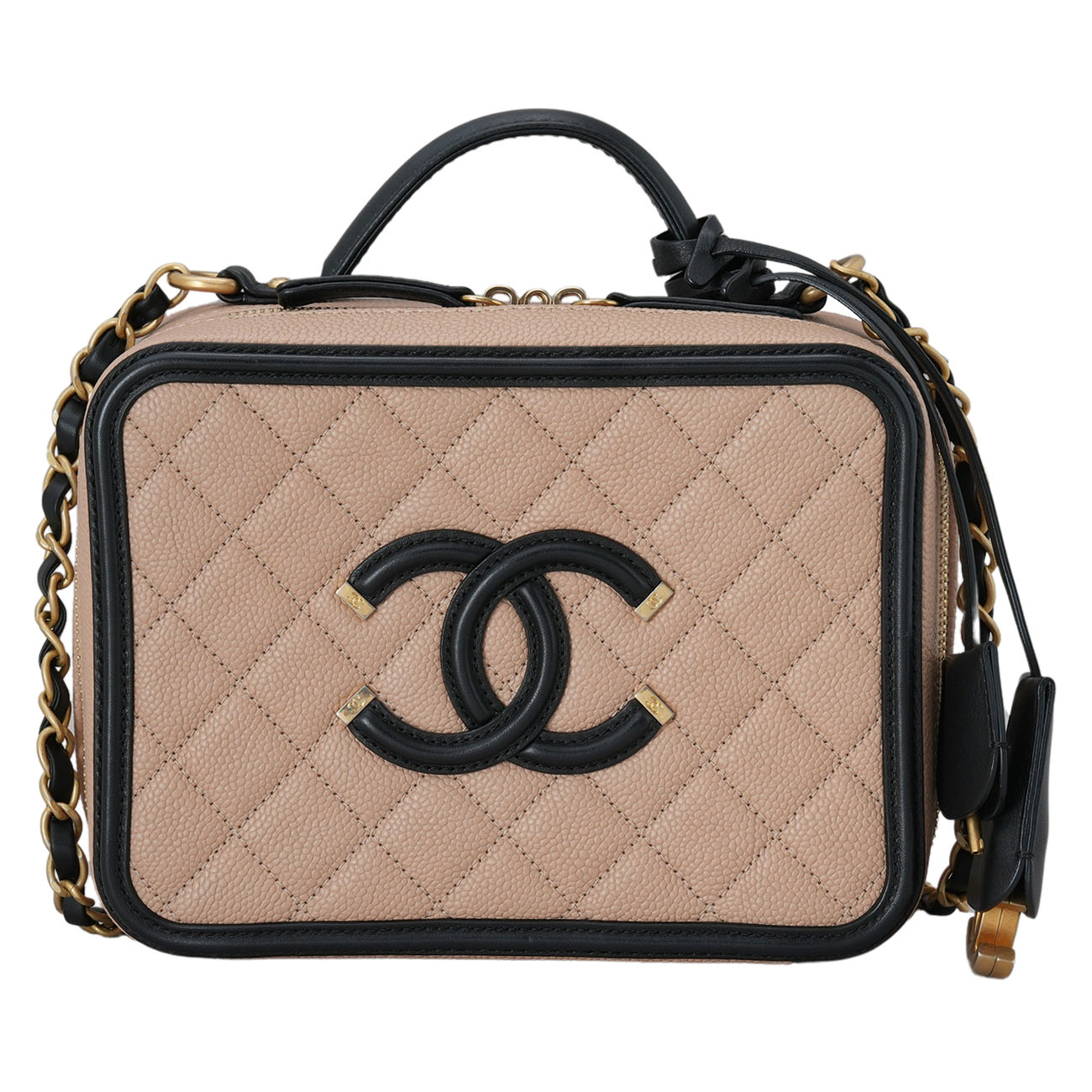 CHANEL(USED)샤넬 코스메틱 탑핸들 체인백