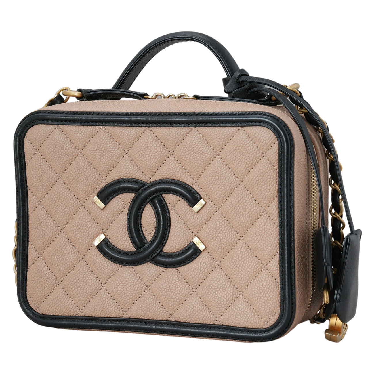 CHANEL(USED)샤넬 코스메틱 탑핸들 체인백