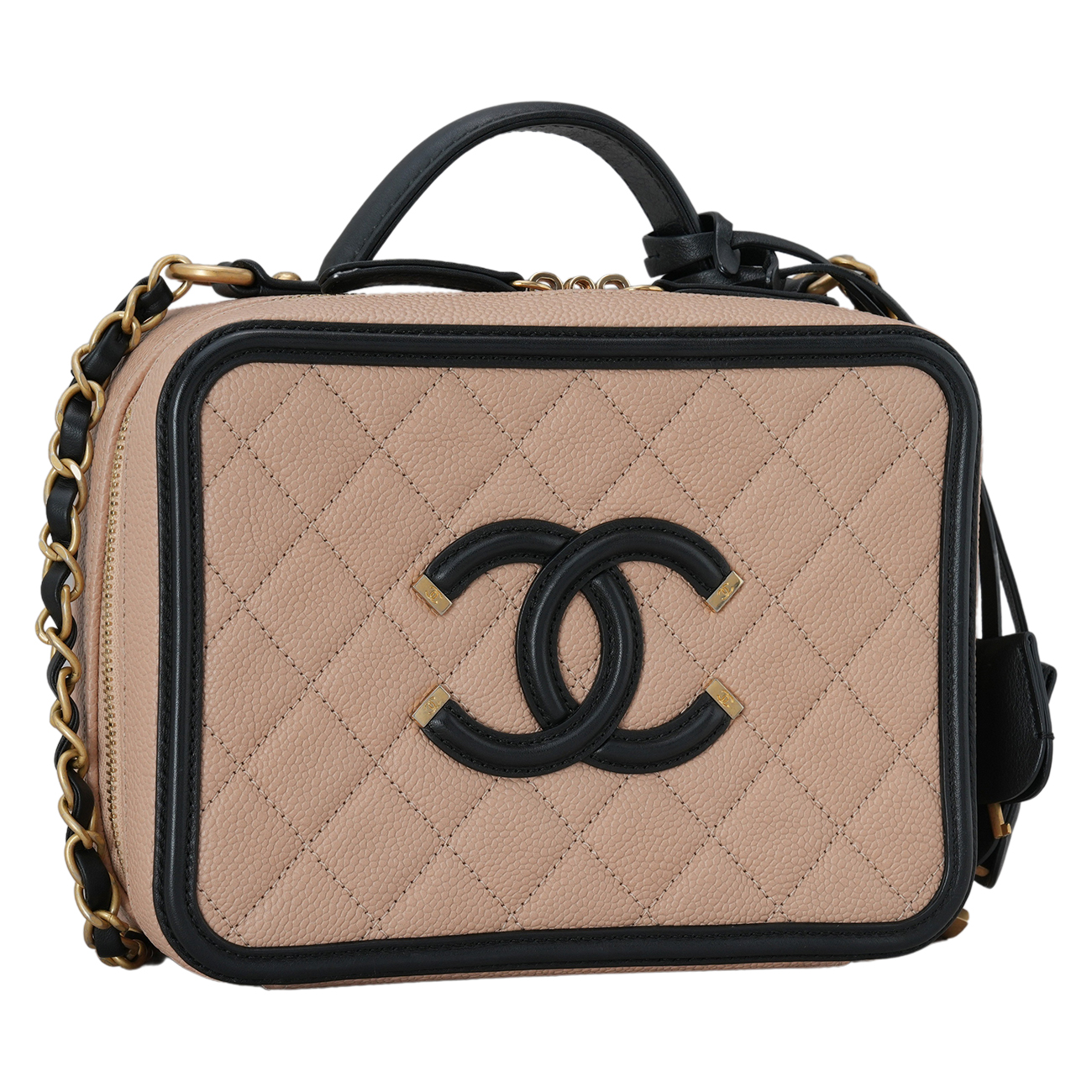 CHANEL(USED)샤넬 코스메틱 탑핸들 체인백