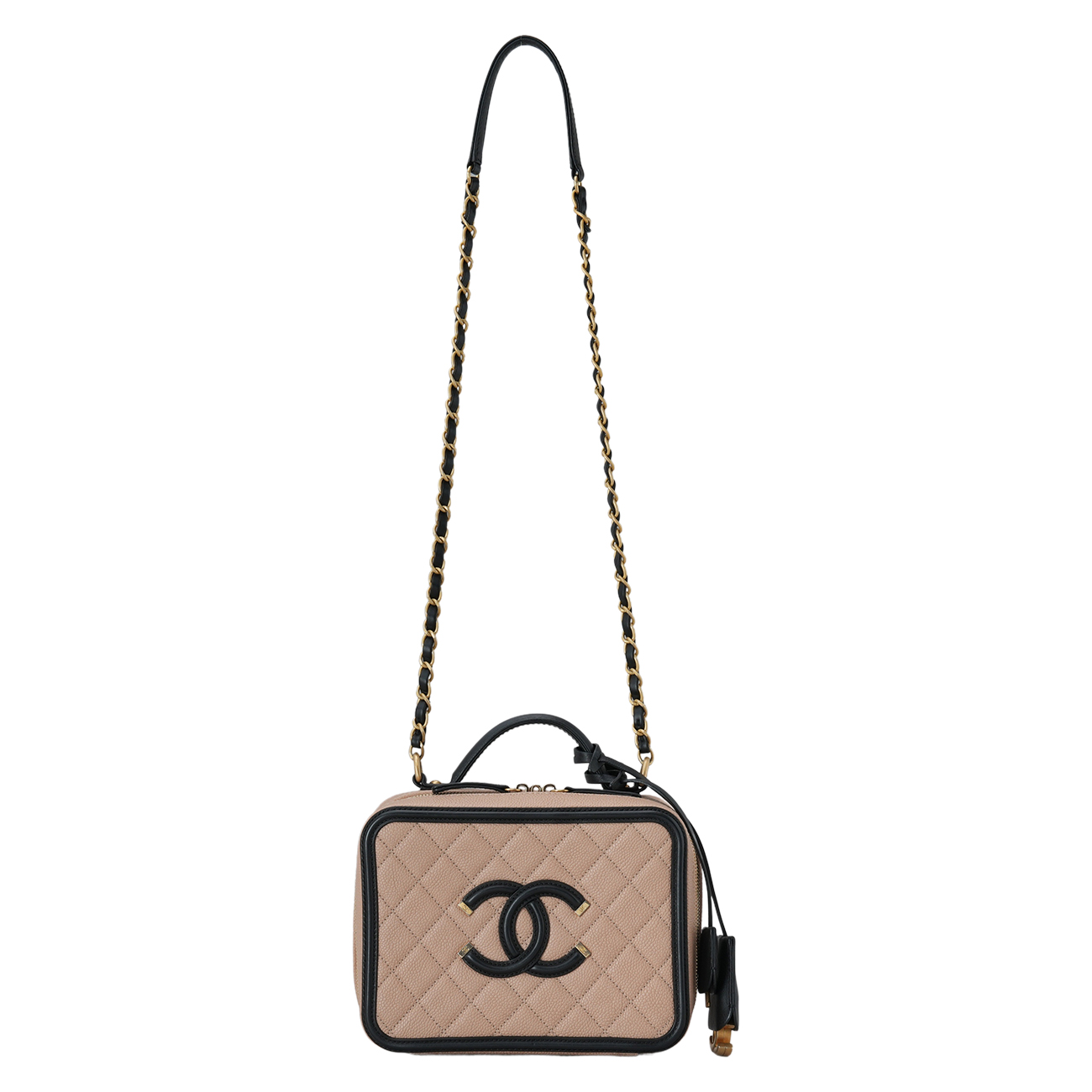 CHANEL(USED)샤넬 코스메틱 탑핸들 체인백
