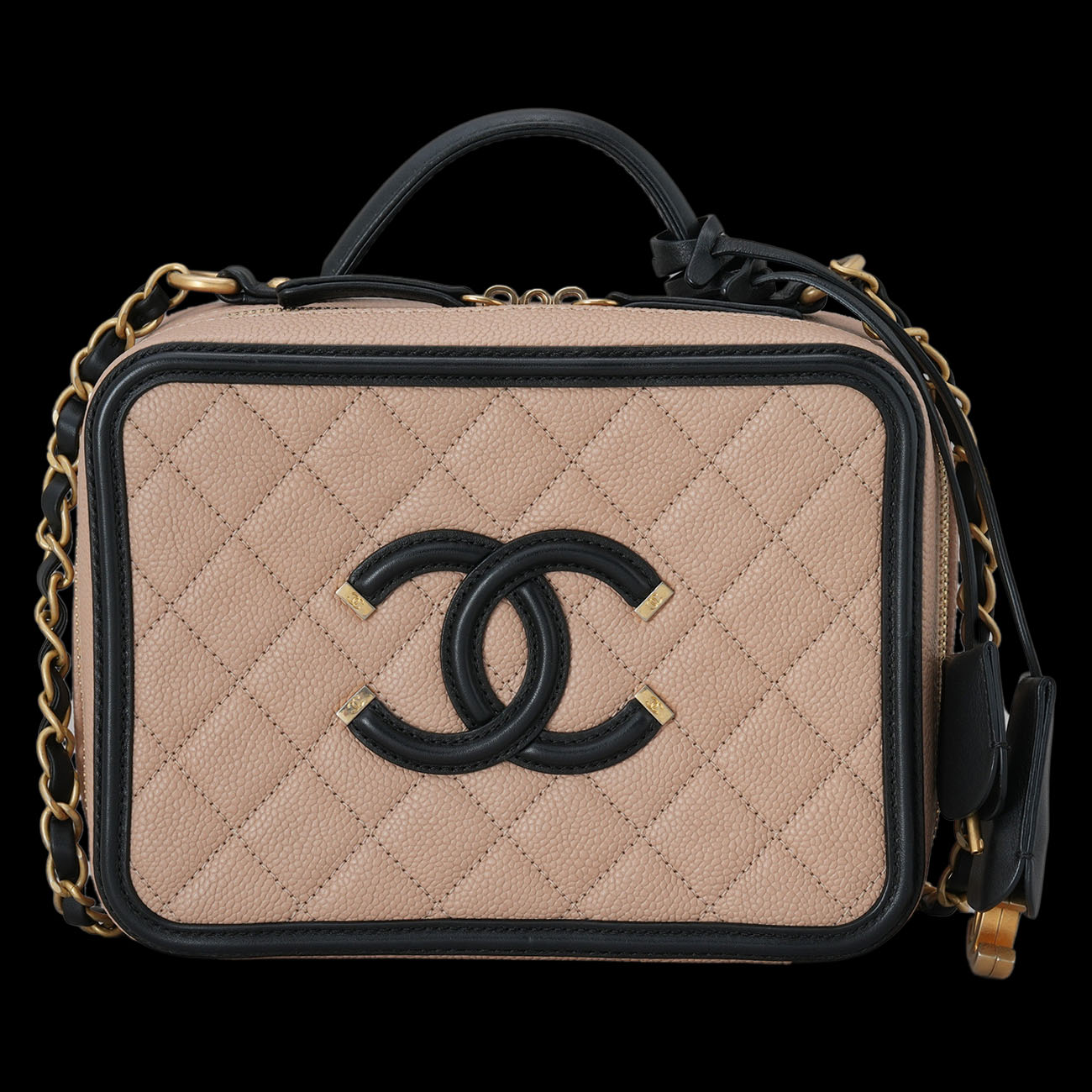 CHANEL(USED)샤넬 코스메틱 탑핸들 체인백