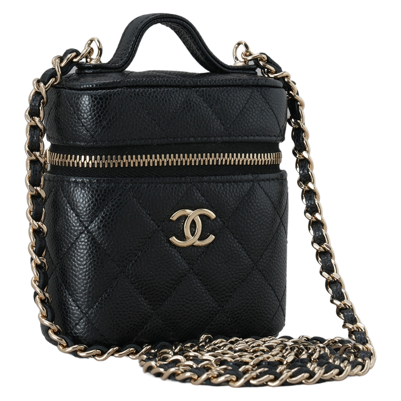 CHANEL(USED)샤넬 캐비어 베니티 탑핸들