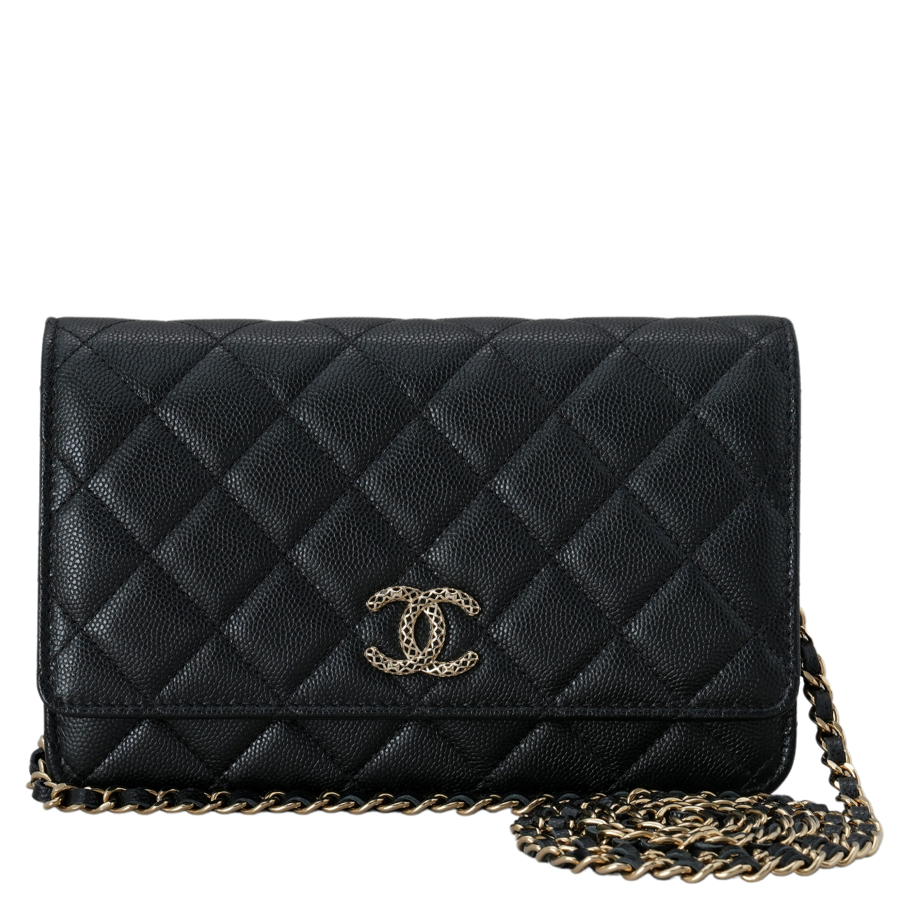 CHANEL(USED)샤넬 AP3180 시즌 캐비어 CC로고 WOC