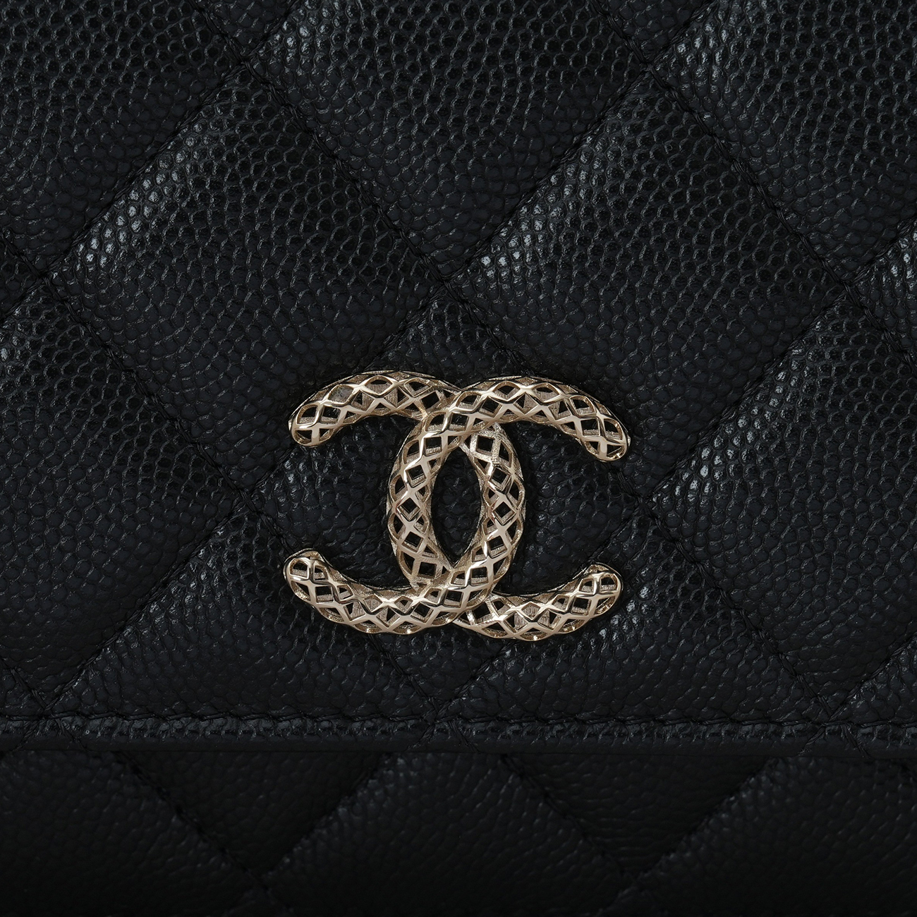 CHANEL(USED)샤넬 AP3180 시즌 캐비어 CC로고 WOC