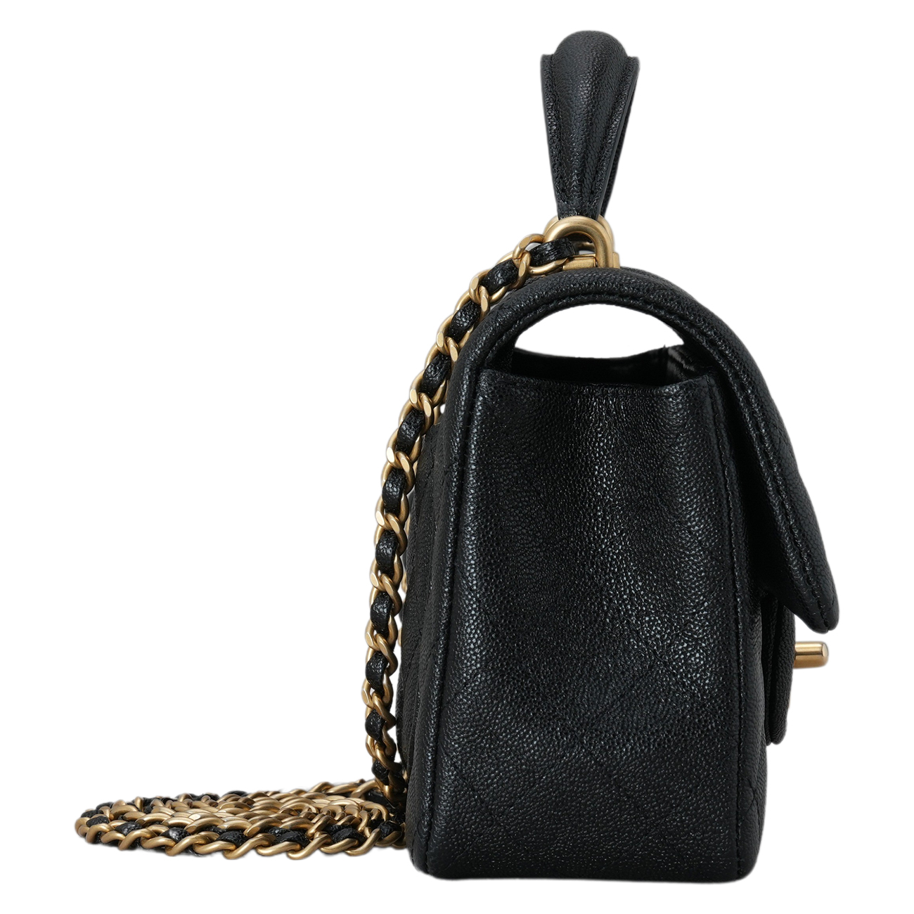 CHANEL(USED)샤넬 캐비어 클래식 뉴미니 탑핸들