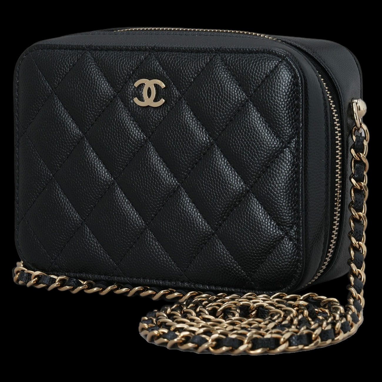 CHANEL(USED)샤넬 AP2426 시즌 캐비어 카메라백