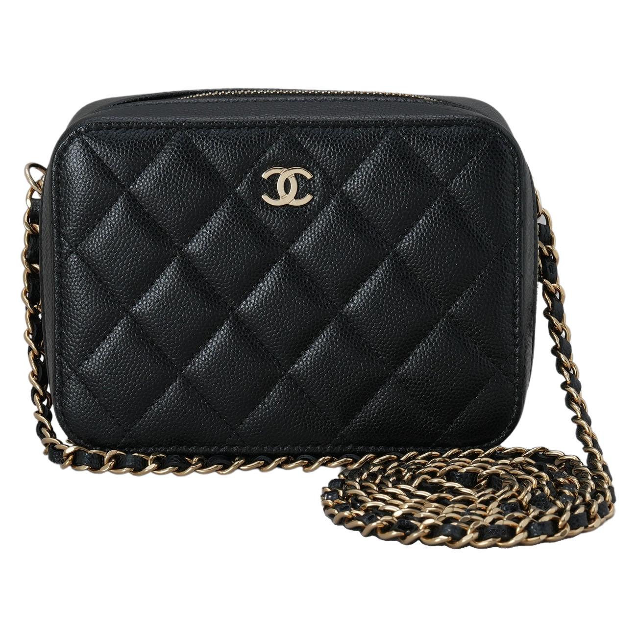 CHANEL(USED)샤넬 AP2426 시즌 캐비어 카메라백