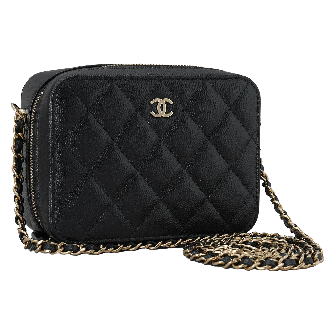 CHANEL(USED)샤넬 AP2426 시즌 캐비어 카메라백