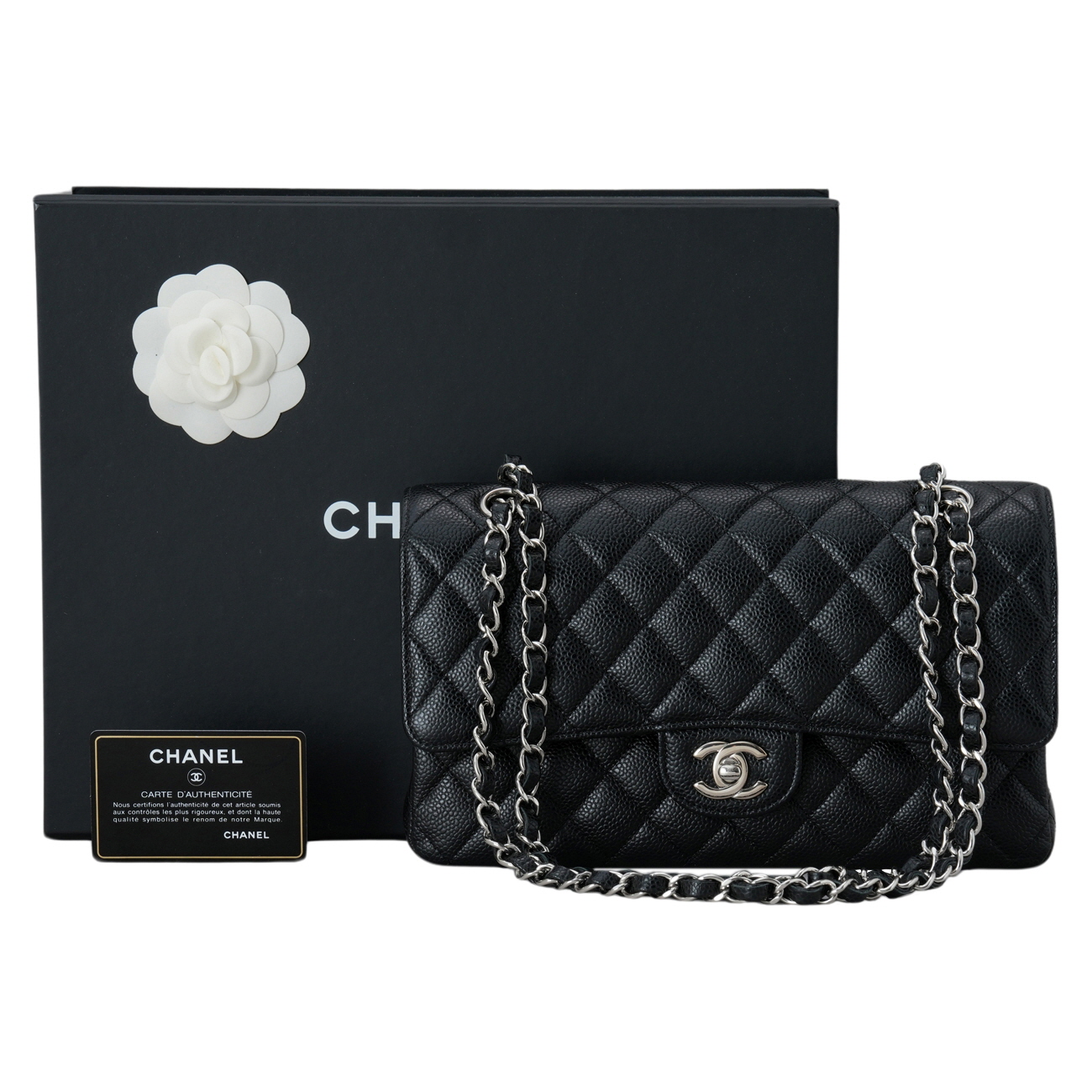 CHANEL(USED)샤넬 캐비어 클래식 미듐 플랩백