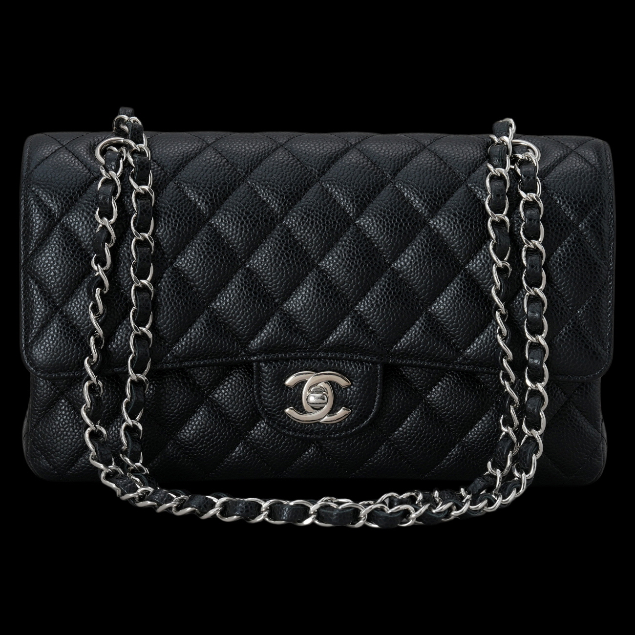CHANEL(USED)샤넬 캐비어 클래식 미듐 플랩백