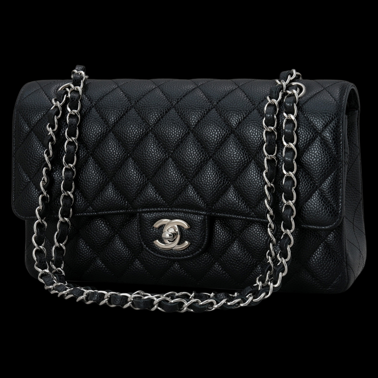 CHANEL(USED)샤넬 캐비어 클래식 미듐 플랩백