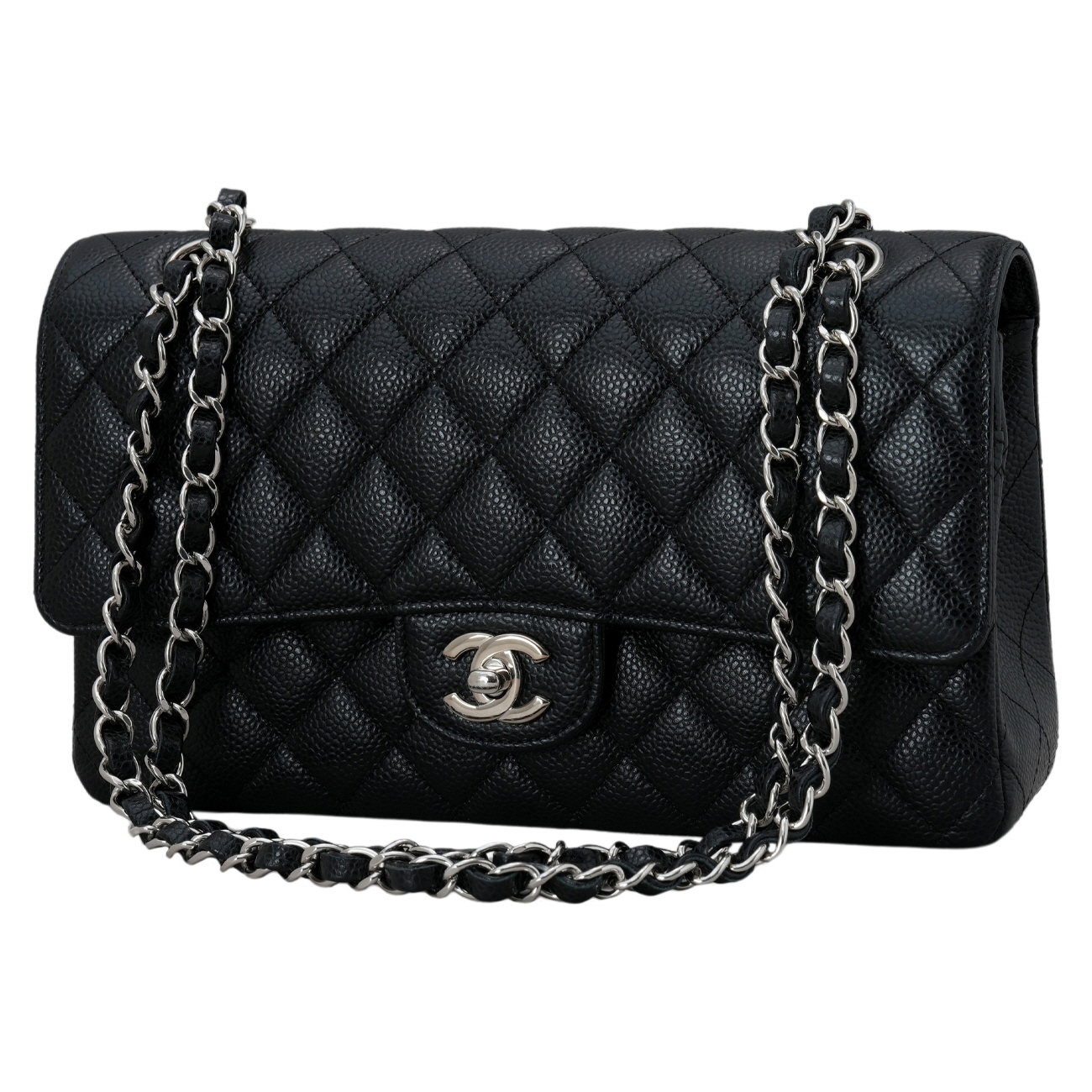 CHANEL(USED)샤넬 캐비어 클래식 미듐 플랩백