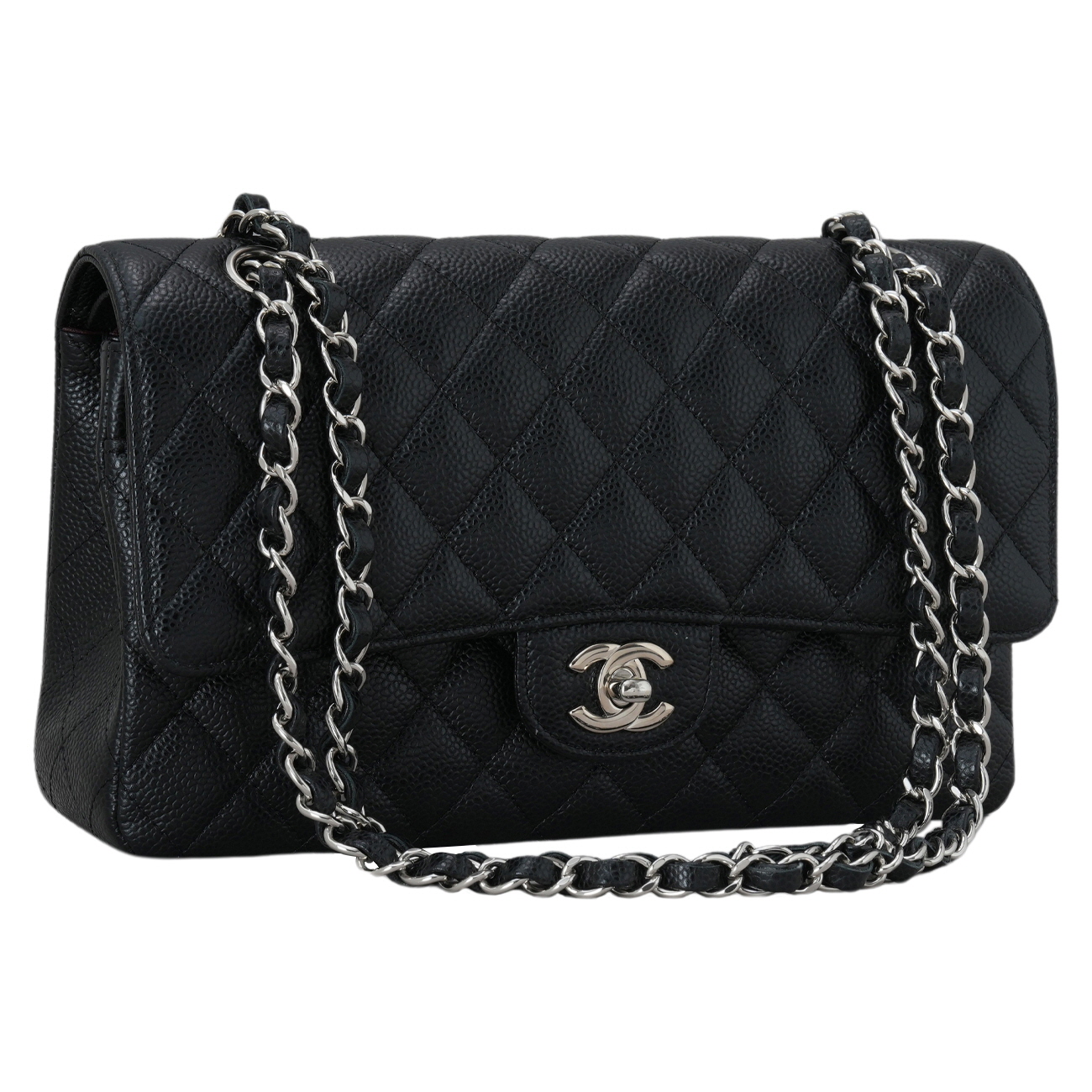 CHANEL(USED)샤넬 캐비어 클래식 미듐 플랩백