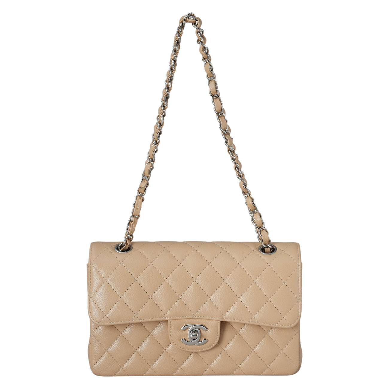 CHANEL(USED)샤넬 A01113 캐비어 클래식 스몰 플랩백