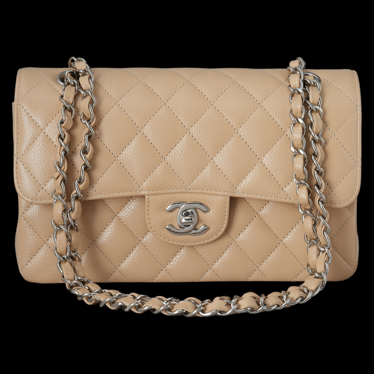 CHANEL(USED)샤넬 A01113 캐비어 클래식 스몰 플랩백